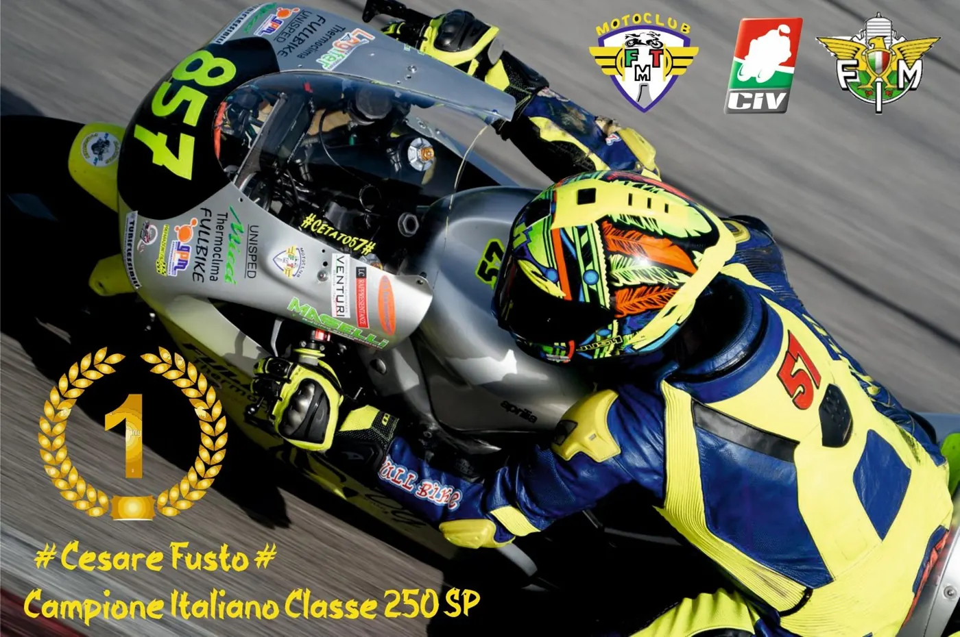 Cesare Fusto, Campione Italiano Classe 250 SP