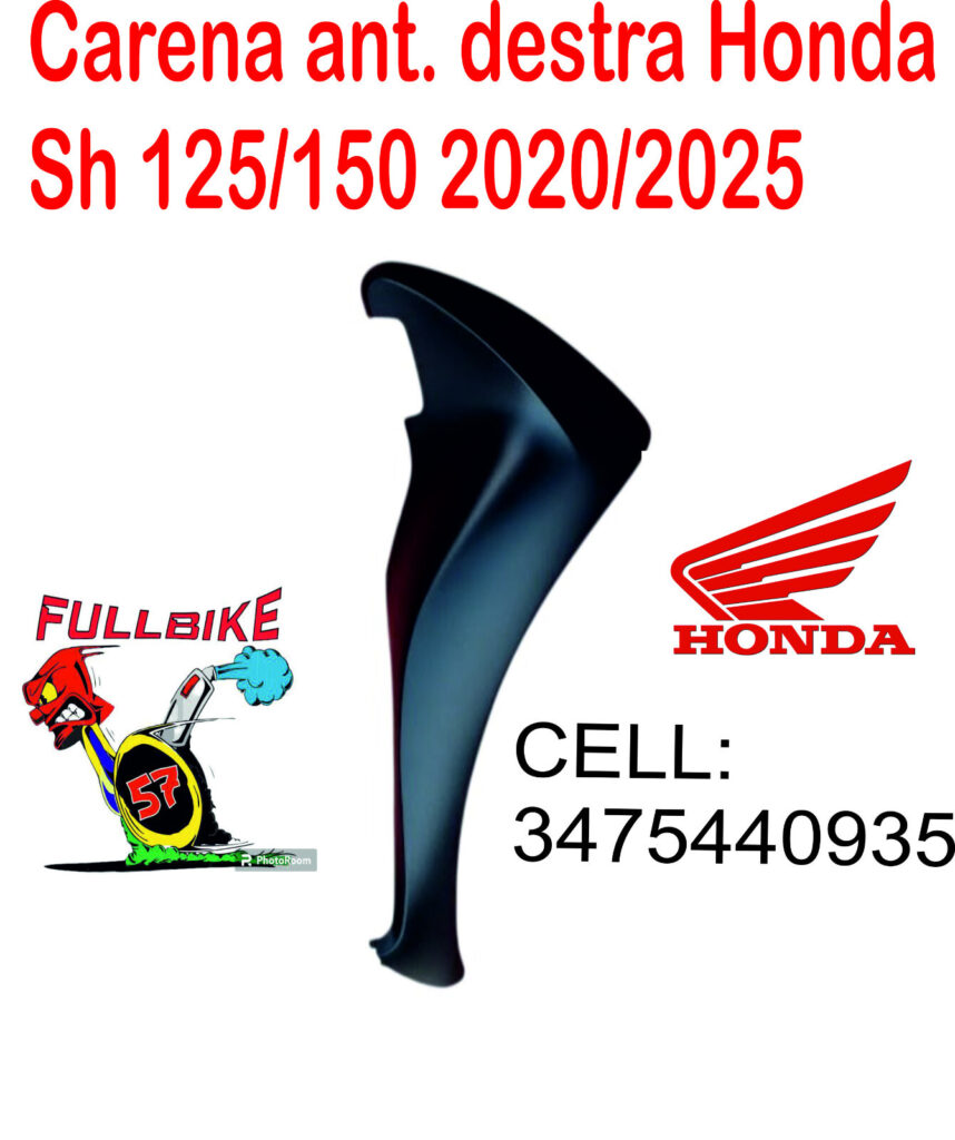 CARENA dx sh 125/150 2020/2025 NERO OPACO